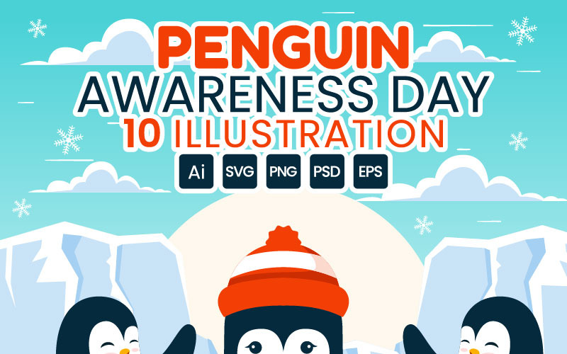 Illustration för 10 Penguin Awareness Day