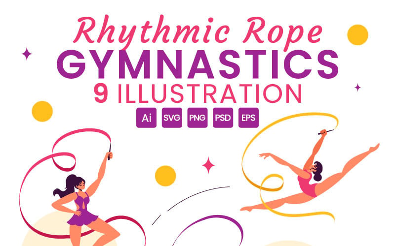 9 Rytmisk repgymnastikillustration