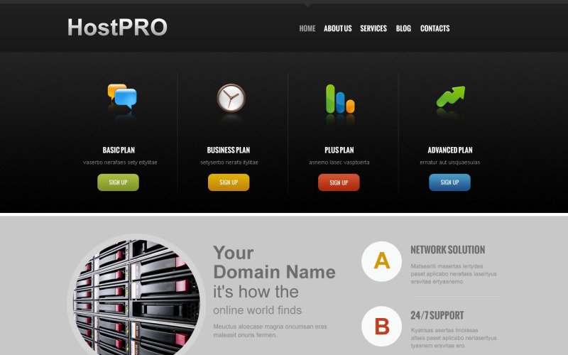Hosting di modelli Joomla reattivi