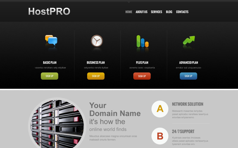 хостинг адаптивного шаблона joomla