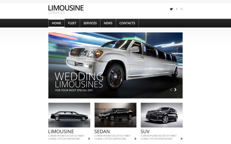 Шаблон Joomla Limousine Services
