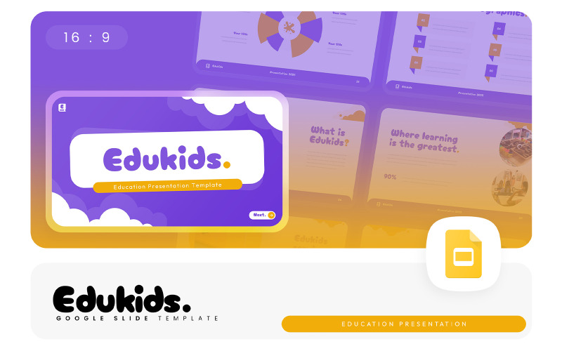 Edukids – Шаблон Google Slides для образования