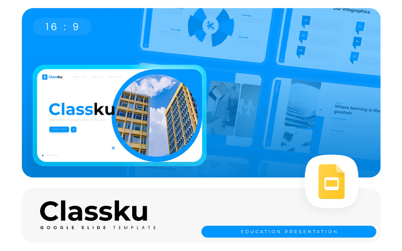 Classku – Eğitim Google Slayt Şablonu