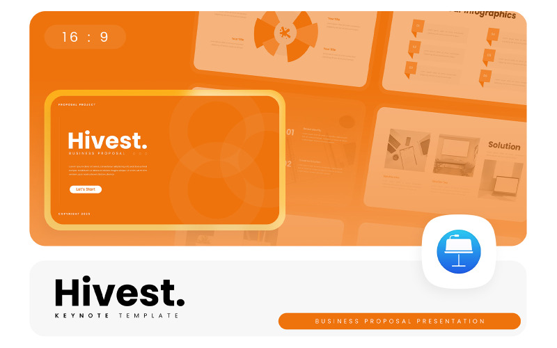 Hivest – Keynote-Vorlage für Geschäftsvorschläge