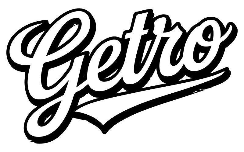 Hřejivé retro T -Shirt útulný typografický text je GETRO