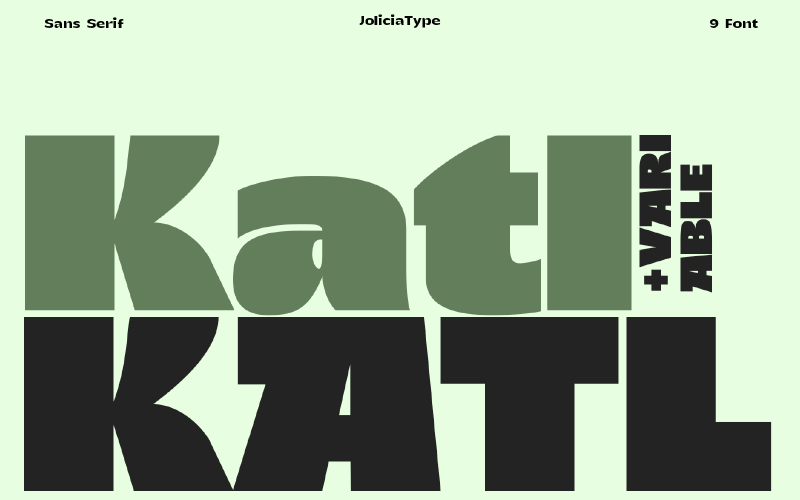 Katl | Trendigt typsnitt