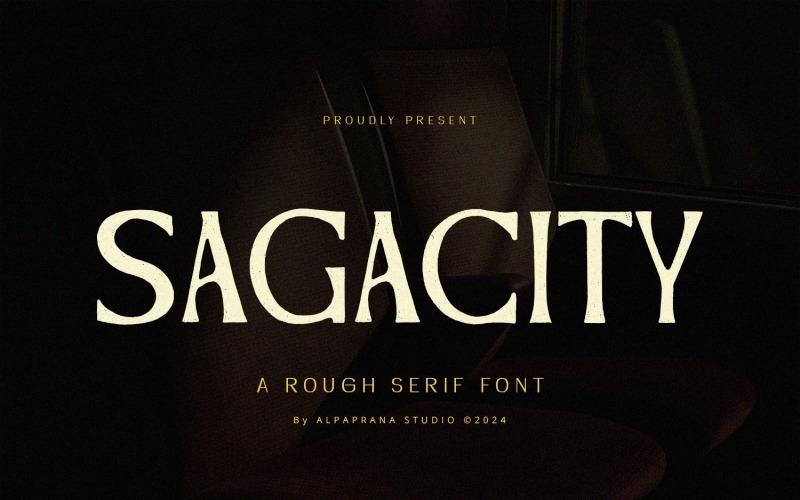 Sagecity - грубий шрифт із засічками