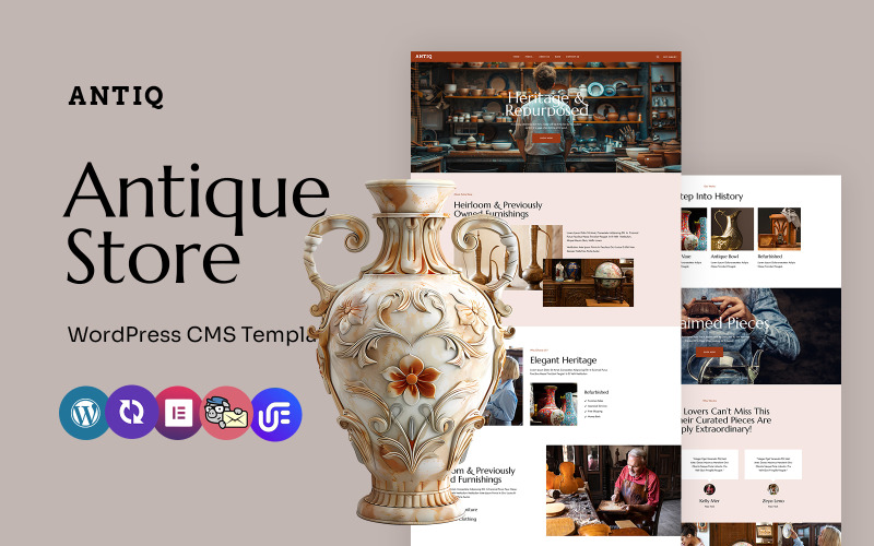Antiq – Mehrzweck-WordPress-Elementor-Theme für Antiquitätenladen und Vintage-Sammlung