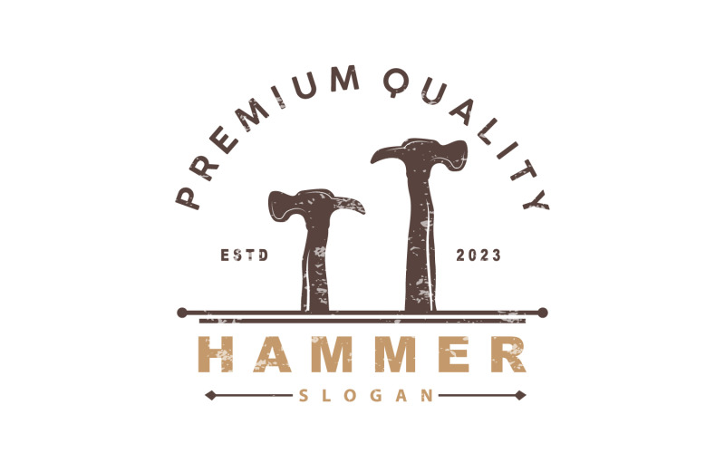 Logo Hammer, inspiration pour la conception d'outils de construction V2