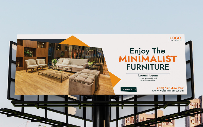 Sjabloon voor een Bill Board Furniture-verkoopbanner