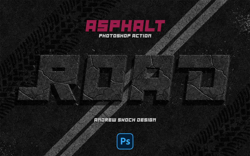 Asfalt Efekti Photoshop Eylemi