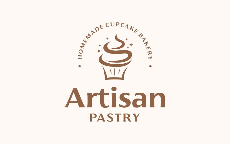 Logotipo da Cupcake Bakery Artisan Pastry