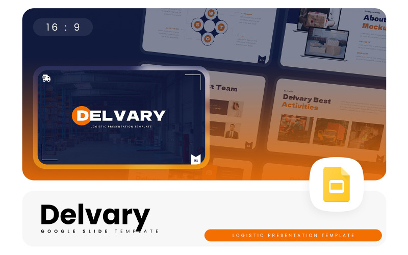 Delvary – Логістичний шаблон Google Slides