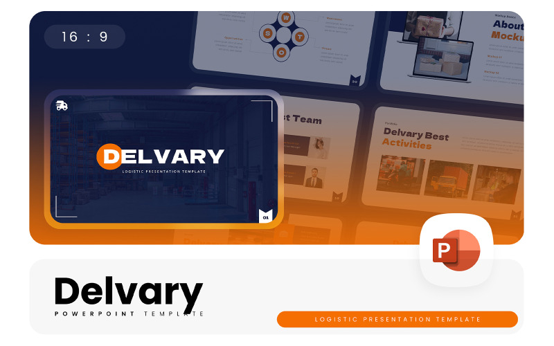 Delvary - Логістичний шаблон PowerPoint