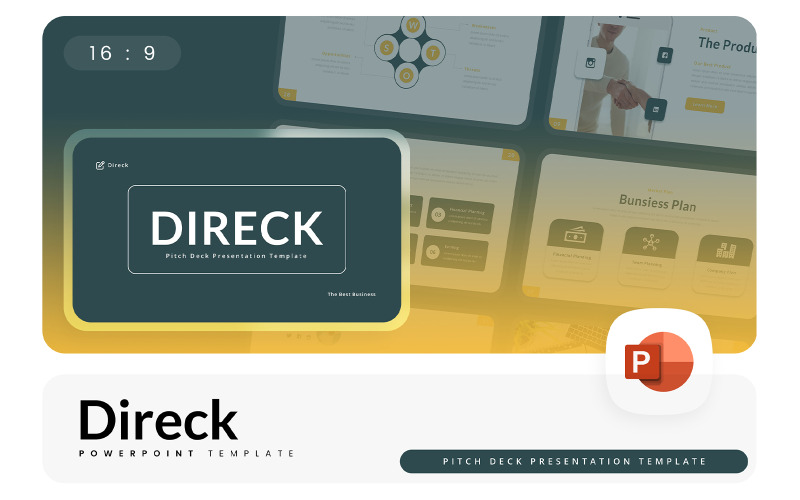 Direck - PowerPoint-sjabloon voor pitchdeck