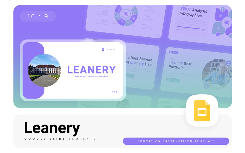 Leanery – Google Slides-Vorlage zum Thema Bildung