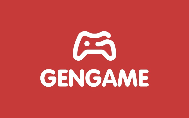 Logo van de joystick van het spel met de letter G