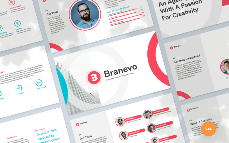 Plantilla de Google Slides para la guía de identidad de marca
