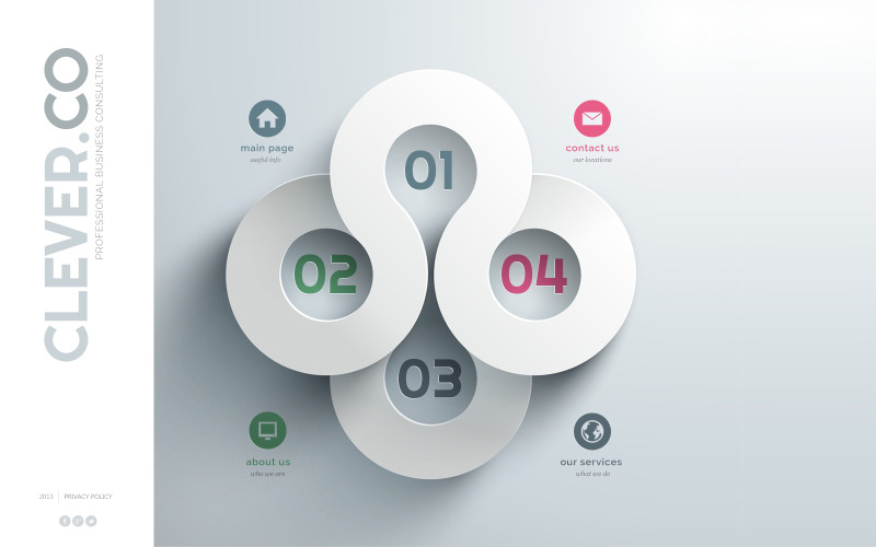 Консалтинг шаблон веб-сайту