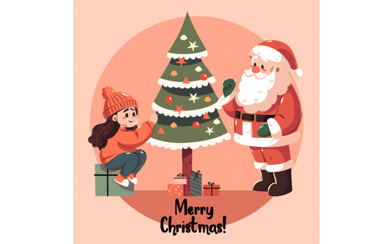 Fundo de Natal desenhado à mão