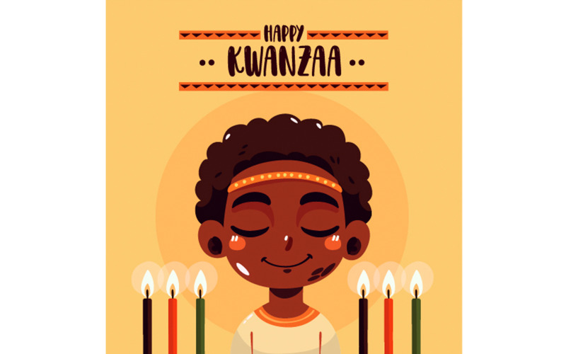 Kwanzaa bakgrundsillustration