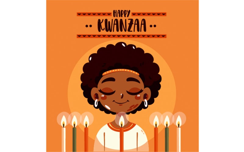 Kwanzaa Culturele Viering Geïsoleerd