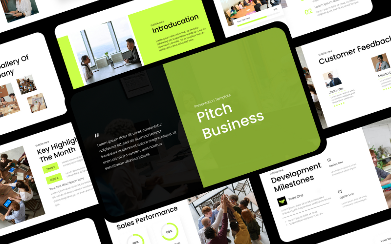 Pitch Business Report Powerpoint