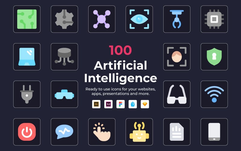 Ikoner för artificiell intelligens
