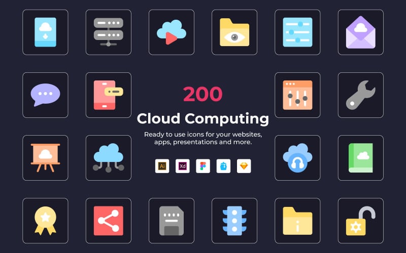 Cloud Computing vector icons