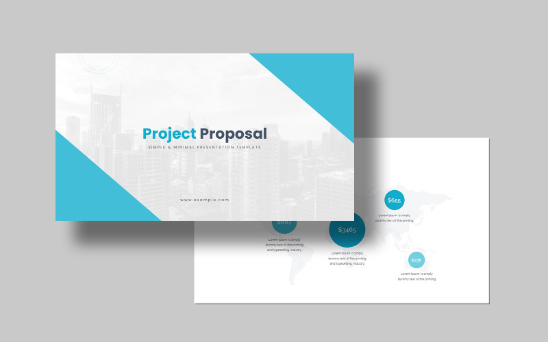 Modello di presentazione di Google Slide per la proposta di progetto.