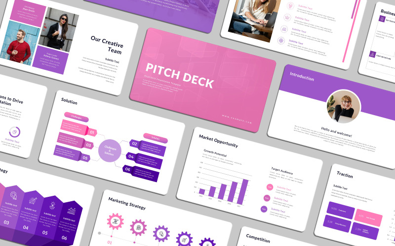 Pitch Deck Google Slayt Şablonu.
