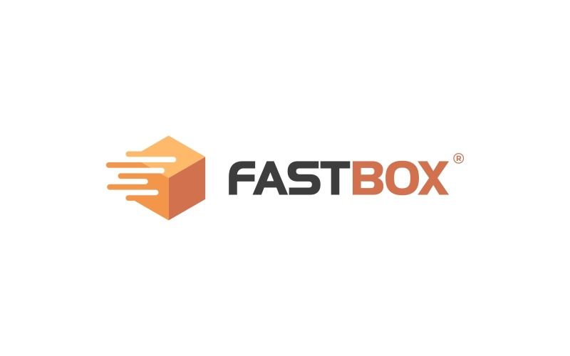 Package Box Fast Delivery Logo