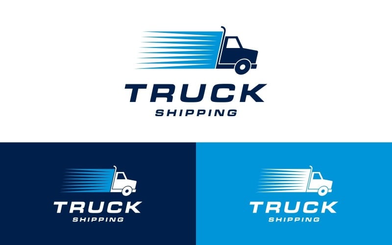 Truck Cargo Logistics Delivery Logo