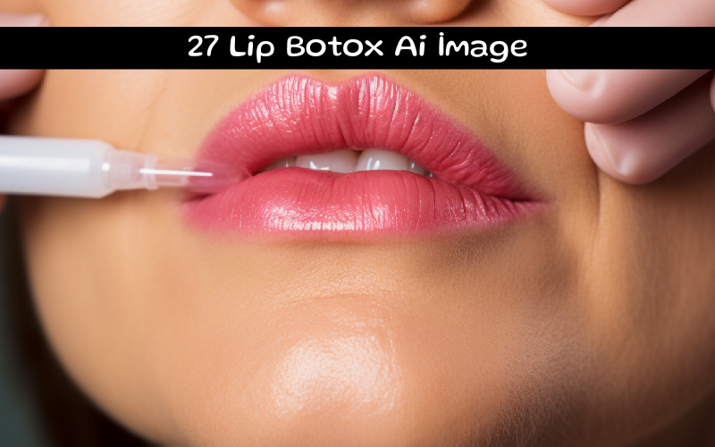 Illustration d'image AI de Botox pour les lèvres