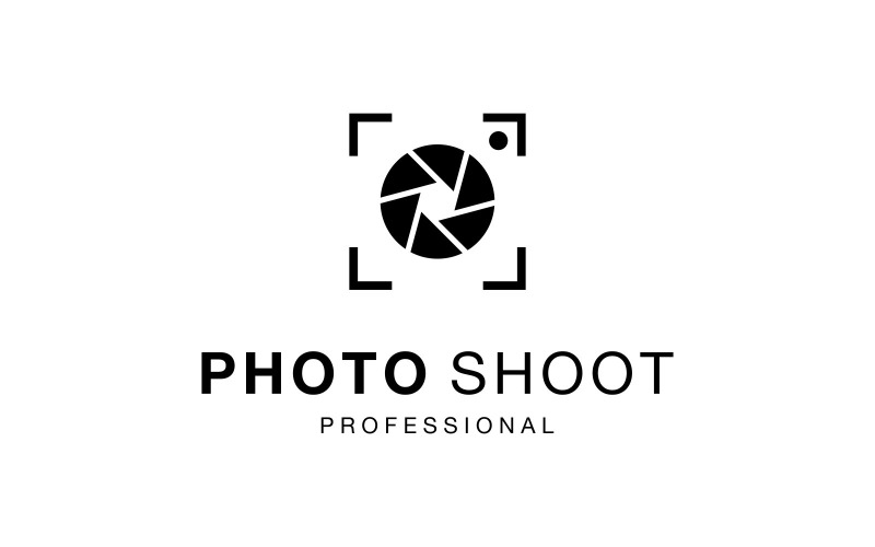 Logo dell'otturatore della lente della cornice della foto