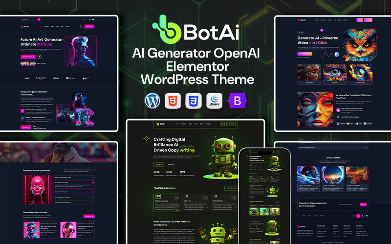BotAi – AI Ügynökség és technológia WordPress téma