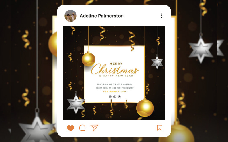 ¡Plantillas festivas navideñas para tarjetas, invitaciones y mucho más!