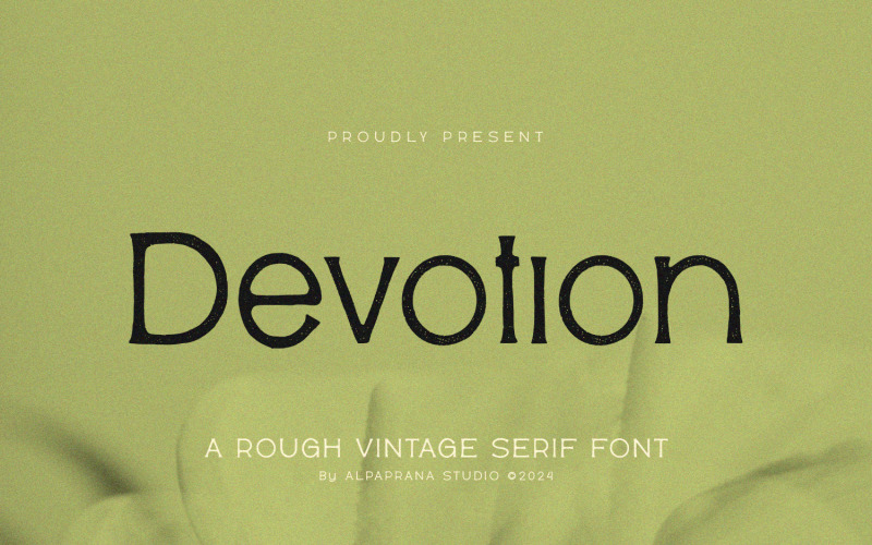 Devozione - Carattere Serif grezzo
