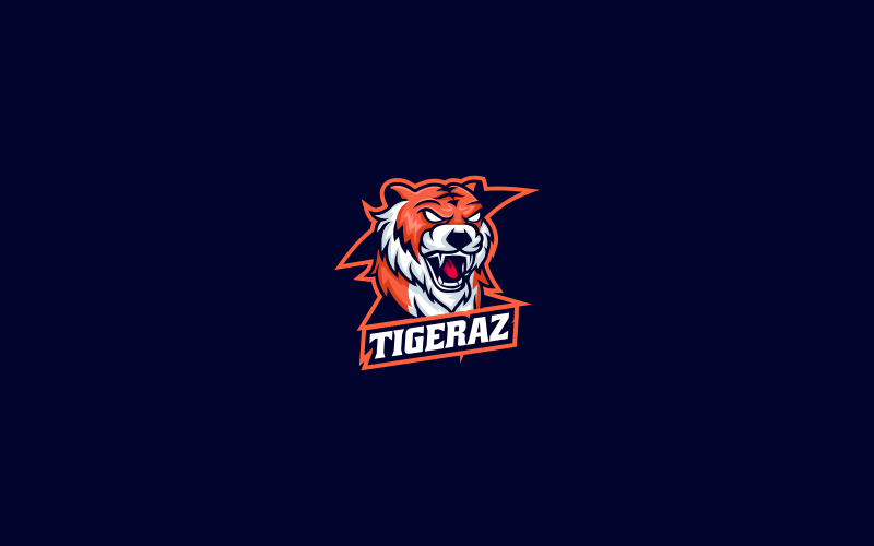 Простой логотип талисмана Tigeraz