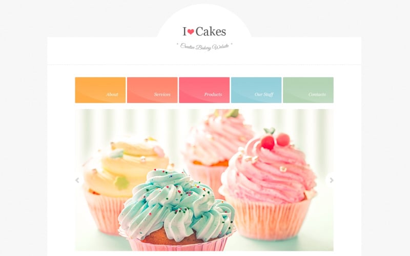 Cake And Pastries Website Template - UpLabs