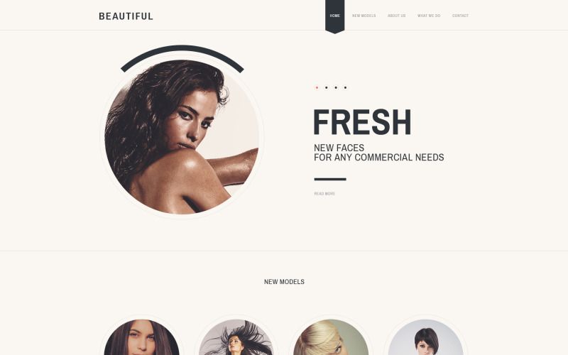 Modèle de site Web de salon de beauté