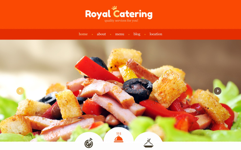Modèle de site Web réactif de restauration