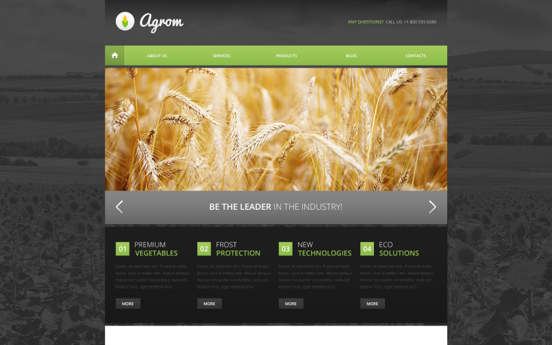 Plantilla Drupal de Agricultura