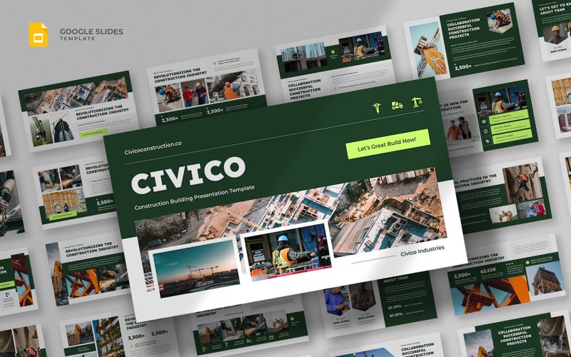 Civico – Építés és tervezés Google Diák sablon