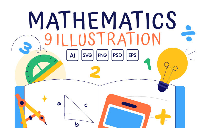 9 Illustrations d'apprentissage des mathématiques