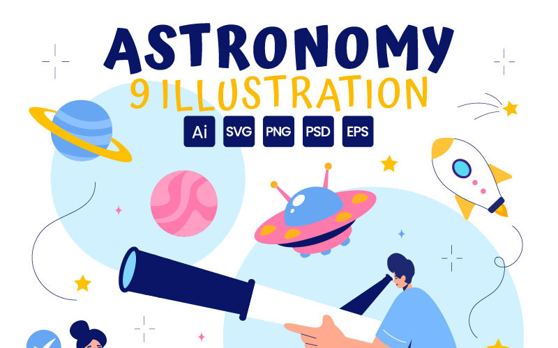 9 Astronomik Gözlem İllüstrasyonu