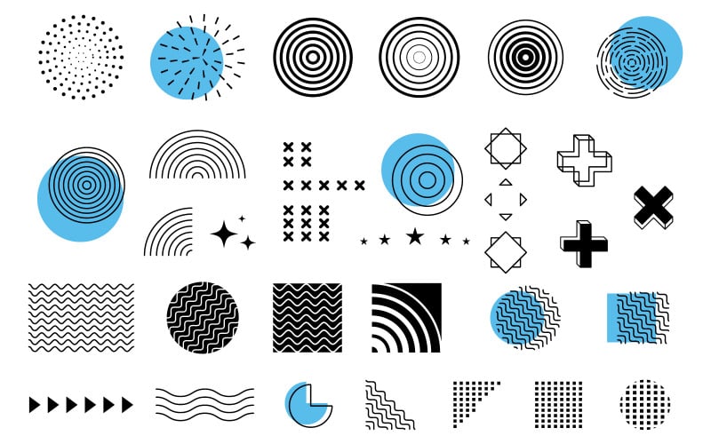Moderner und einfacher abstrakter Hintergrund mit geometrischen Formen und Linien V.2