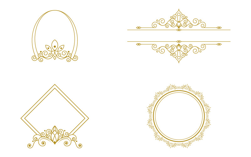Vintage elegante Gold Tiara Symbol Logo Illustration Design-Vorlage V.5