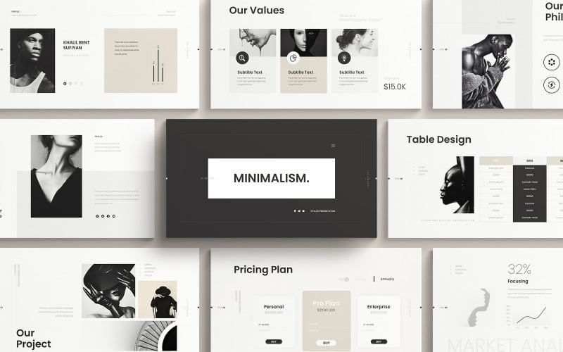 简约创意 PowerPoint 演示模板