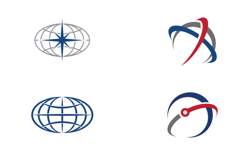 Wire around World faster illustration design template V.1